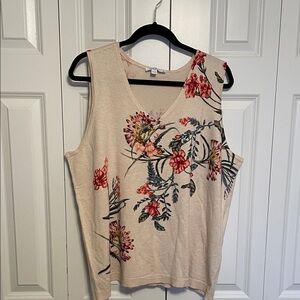 Chico's Ella Printed Sweater Tank